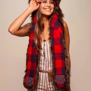 Brown bear RARE spirit hood worn once